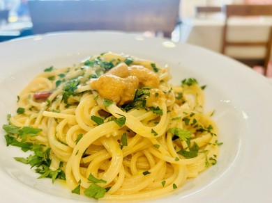 【今が旬】夏の味覚を堪能！小樽産生うにのスパゲッティ