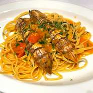 Linguine with Otaru mantis shrimp