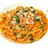Linguine hairy crab