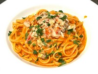 Linguine hairy crab
