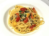 Spaghetti vongole with Akkeshi clamse 