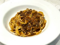 Tagliatelle Asahi Takasago beef stewed in red wine