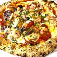 Otaru Octopus, Garlic Caper and Lemon Pizza