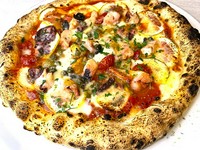 Otaru Octopus, Garlic Caper and Lemon Pizza