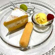 Hokkaido Mascarpone cheese cake　
