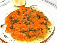 Homemade Hokkaido Ginsei smoked salmon marinade 　