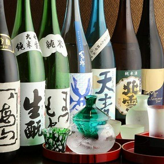 愛知県の地酒を7種類ご用意！日本酒で宴会をお楽しみください。