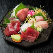本まぐろを含んだ鮪の食べ比べ！
まぐろ屋花かるたならではの一品♪
