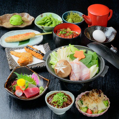 【90分飲放付】6,000円〆は鰻ひつまぶし！名古屋飯コース全10品