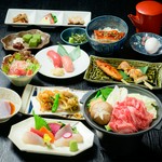マグロ専門店ならではの創作料理が贅沢に楽しめます☆　※20名様以上は一部大皿でのご提供となります。