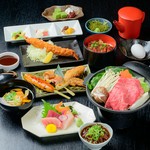 名古屋名物を満喫できる特別コース。慶事のお席や県外からのお客様のおもてなしに。※21名様以上は大皿提供