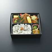 特製牛メンチカツ・鶏肉の西京焼き・茄子の特製肉味噌がけ