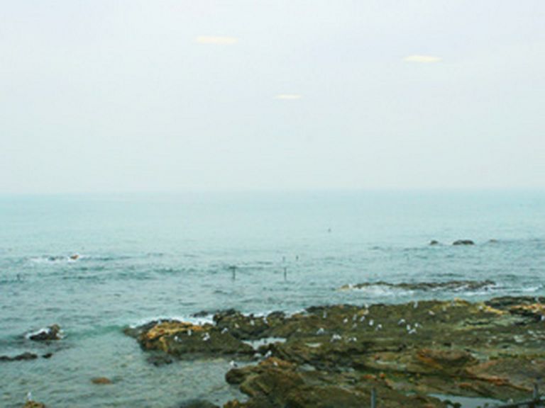海を見ながら