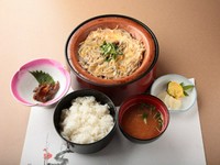 『どぜうの柳川膳』 白飯/鯉だしみそ汁/お新香付き