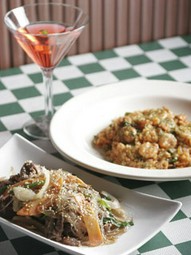 韓国風プルコギとシーフードキムチピラフ