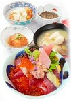 ≪焼き魚（さば）、小鉢、ご飯、瀬魚の味噌汁≫