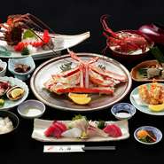 食材豊かな磯物料理。