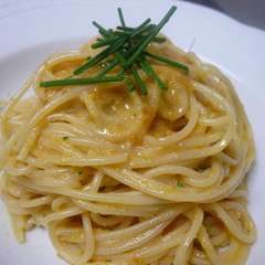 ほんのり温かいイタリア産からすみのスパゲッティ