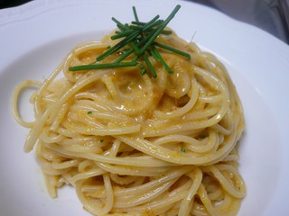ほんのり温いイタリア産からすみのスパゲッティ