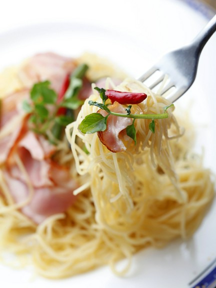 ガーリック＆ベーコンパスタ