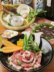 『北斎カルビ』『レバー刺し』『海鮮盛合せ』