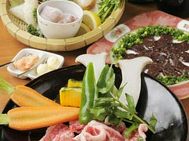 『北斎カルビ』『レバー刺し』『海鮮盛合せ』