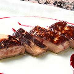 フォアグラ　カシスソース