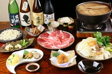 勘太郎特選鍋を食べられるコース料理。