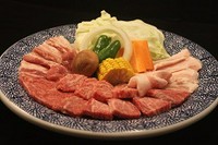 【特上ロース、特上カルビ、豚バラ、豚トロ】
