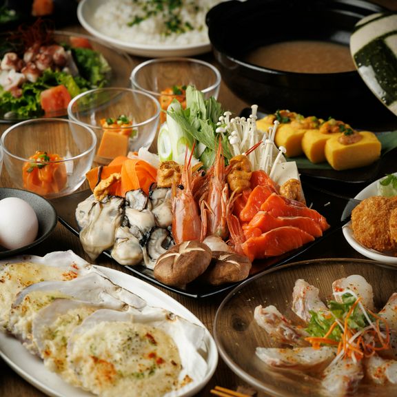 白子・あん肝・牡蠣を贅沢に使用した当店自慢の痛風うにしゃぶ!