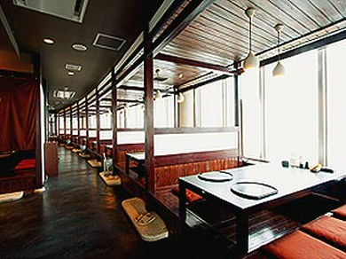 店内から広がる景色! 180度日本海の絶好の眺め