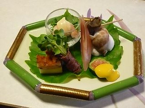 前菜付のコースは下記になります。