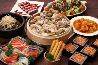 【各種お集まりに！】海鮮せいろ蒸しコース（全７品飲み放題付き）　6,000円