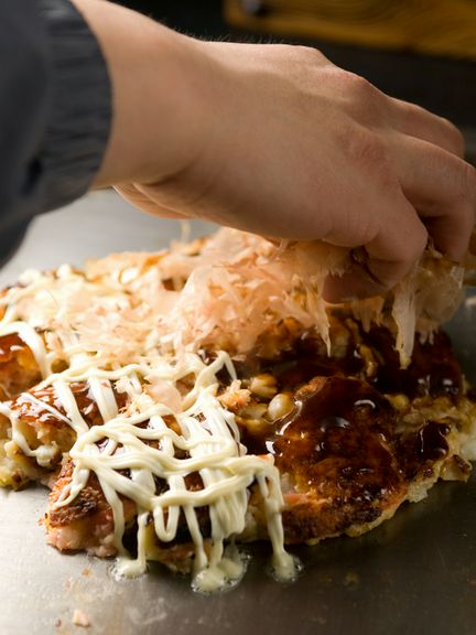 ふわふわのお好み焼き各種
