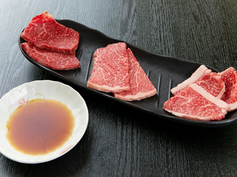 上質な部位を食べたい時にオススメ『和牛3点盛(1〜2人用)』