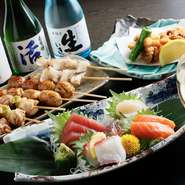 ※人数は8名様からとなります。詳しくはお気軽にお問い合わせを！
※表示価格は税込価格です。
※飲み放題の人数は8名様からとなります。