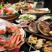 海鮮や串もの、焼き魚など、酒のおともにしたいメニューがズラリ