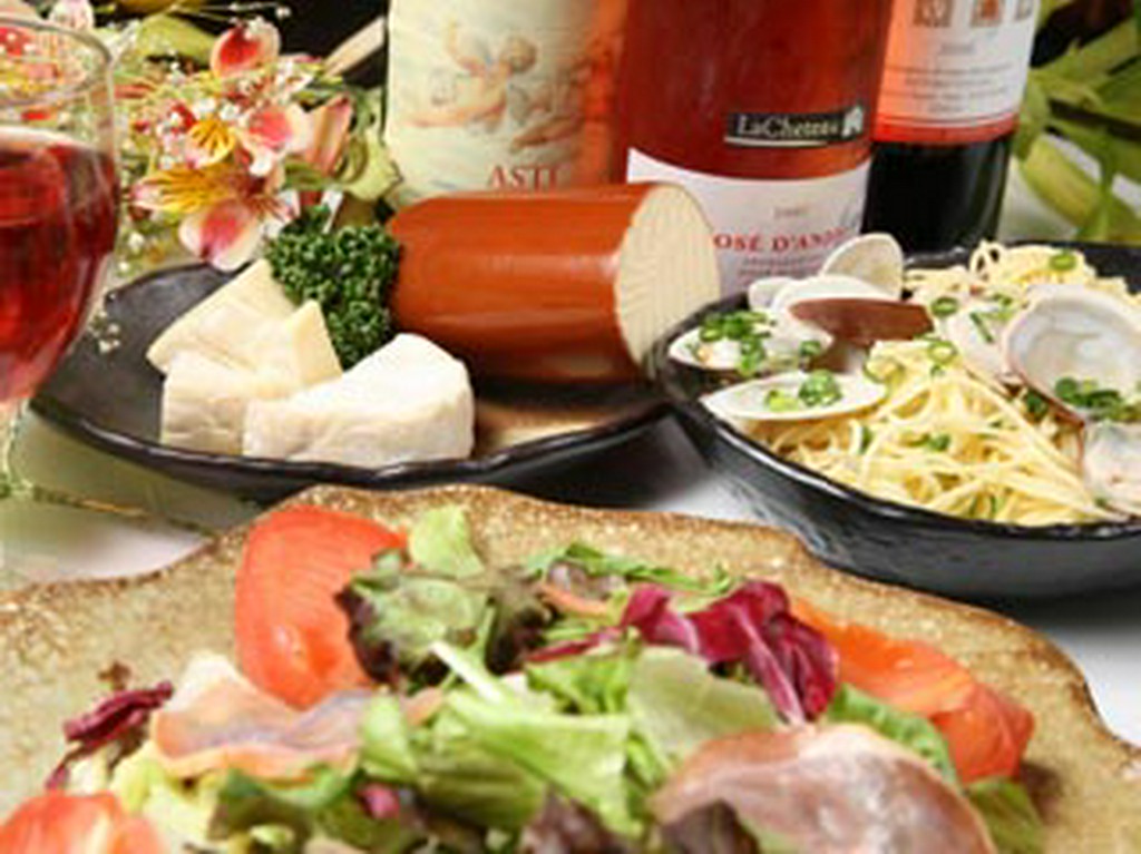 女性だけの飲み会、女性の多い宴会のコースメニューもおまかせを