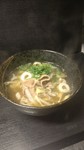 薄切りカルビと野菜の和風だしスープ