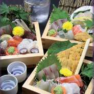代表自らがその日の朝に仕入れた新鮮の旬の魚介を日替わりでご提供致します。ぜひご賞味下さい。
