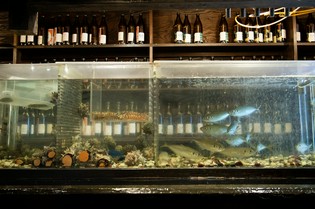 社長の目利きで自ら市場で仕入れた鮮魚を生け簀飼い