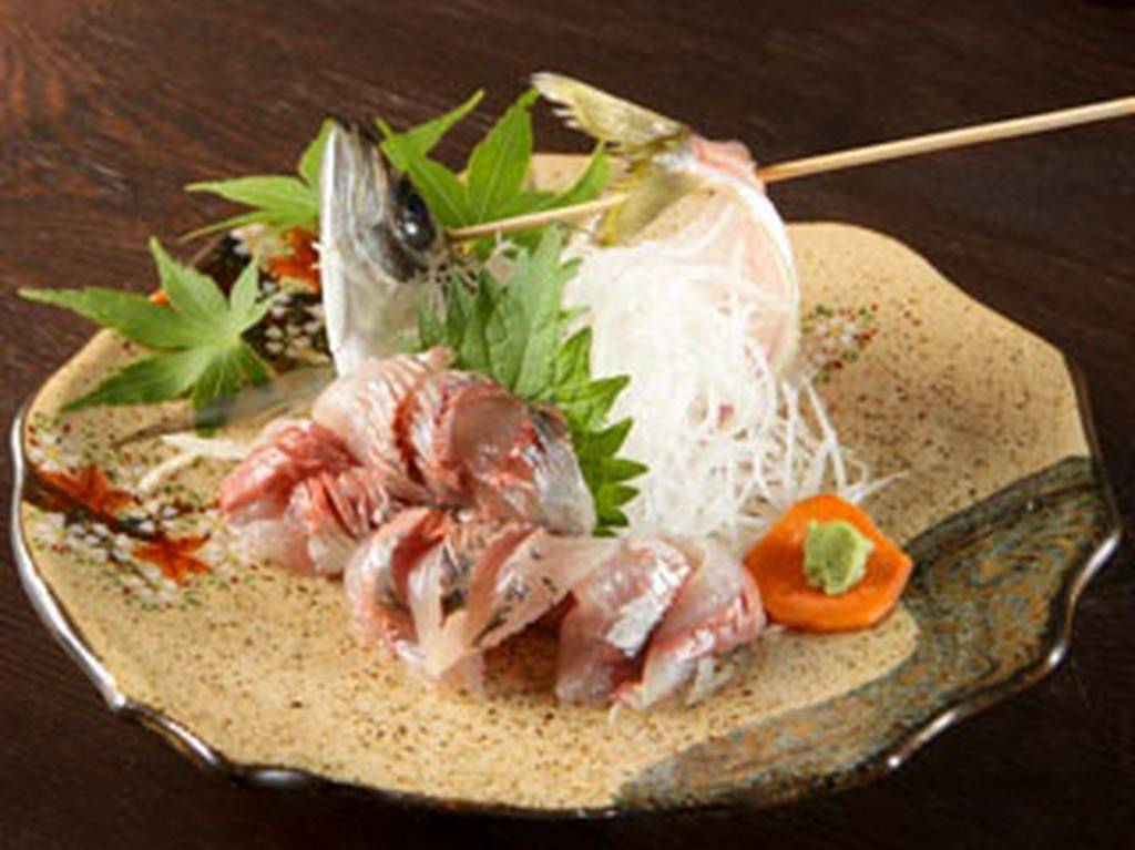 山陰浜田のブランド［どんちっちあじの刺身］