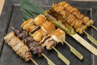 比内地鶏のやきとり7本のセットです。