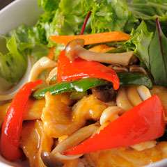 『鶏の甘辛丼』