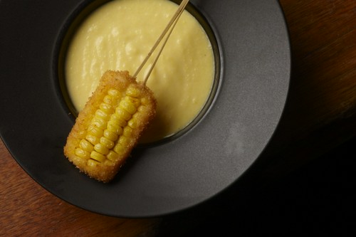 とうもろこしの冷製スープ