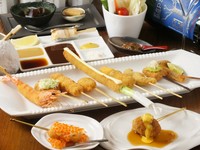本日のスペシャル串二種、キャビアの串カツのほか、厳選した本日おすすめの串カツをご用意いたします。
