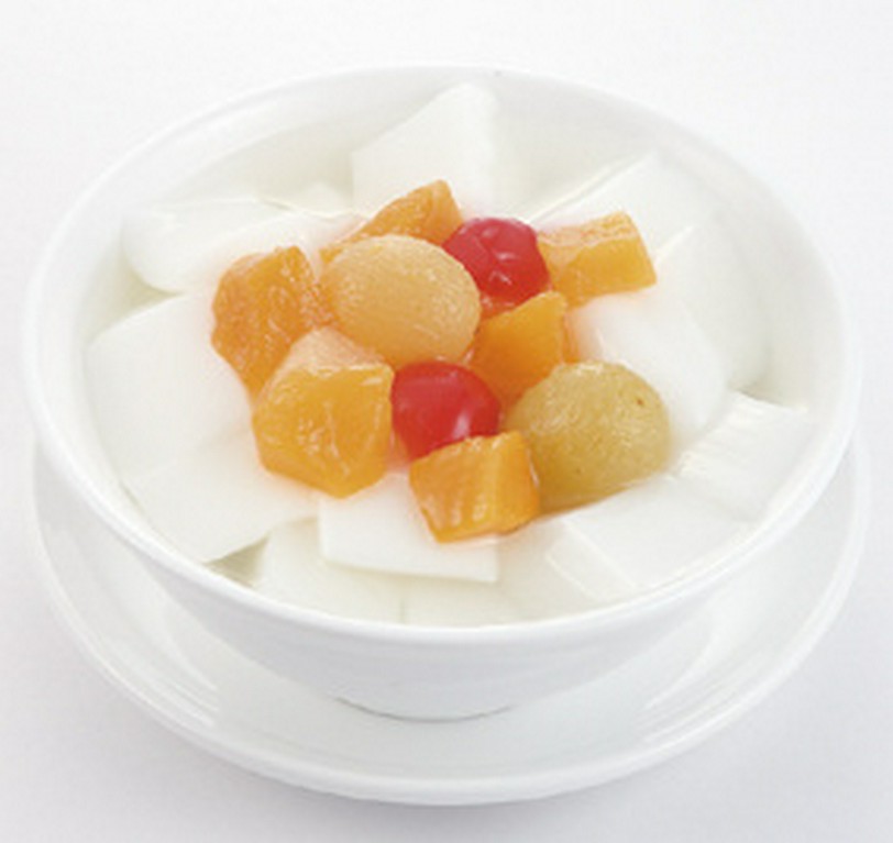 中華でおなじみ杏仁豆腐