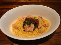 ベーコンとほうれん草のオリーブオイル和え