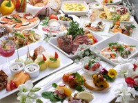 60種類以上のお料理を準備してお待ちしております