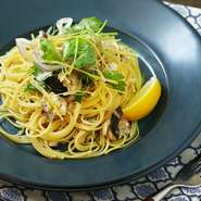 パスタは常時4種類のご用意！　〆の気分にあわせて!!